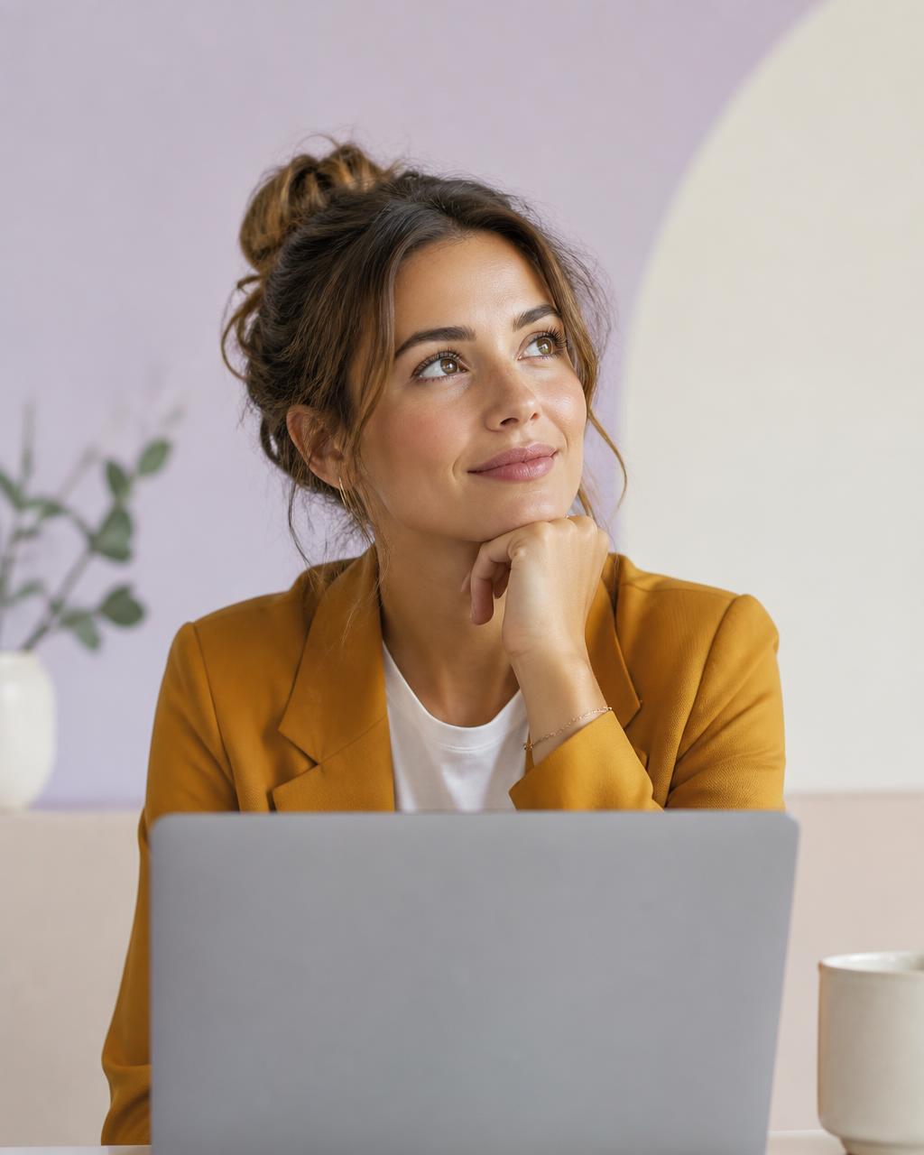 A professional considering her next career direction